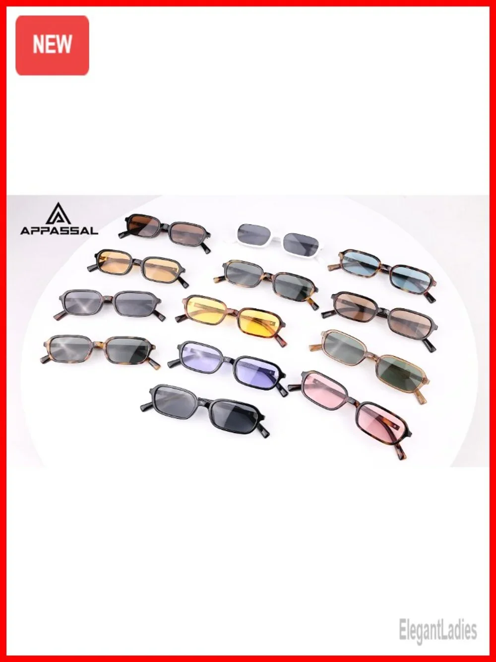 Retro Rectangular Sunglasses Women Vintage 90s Square Small Sunnies UV400